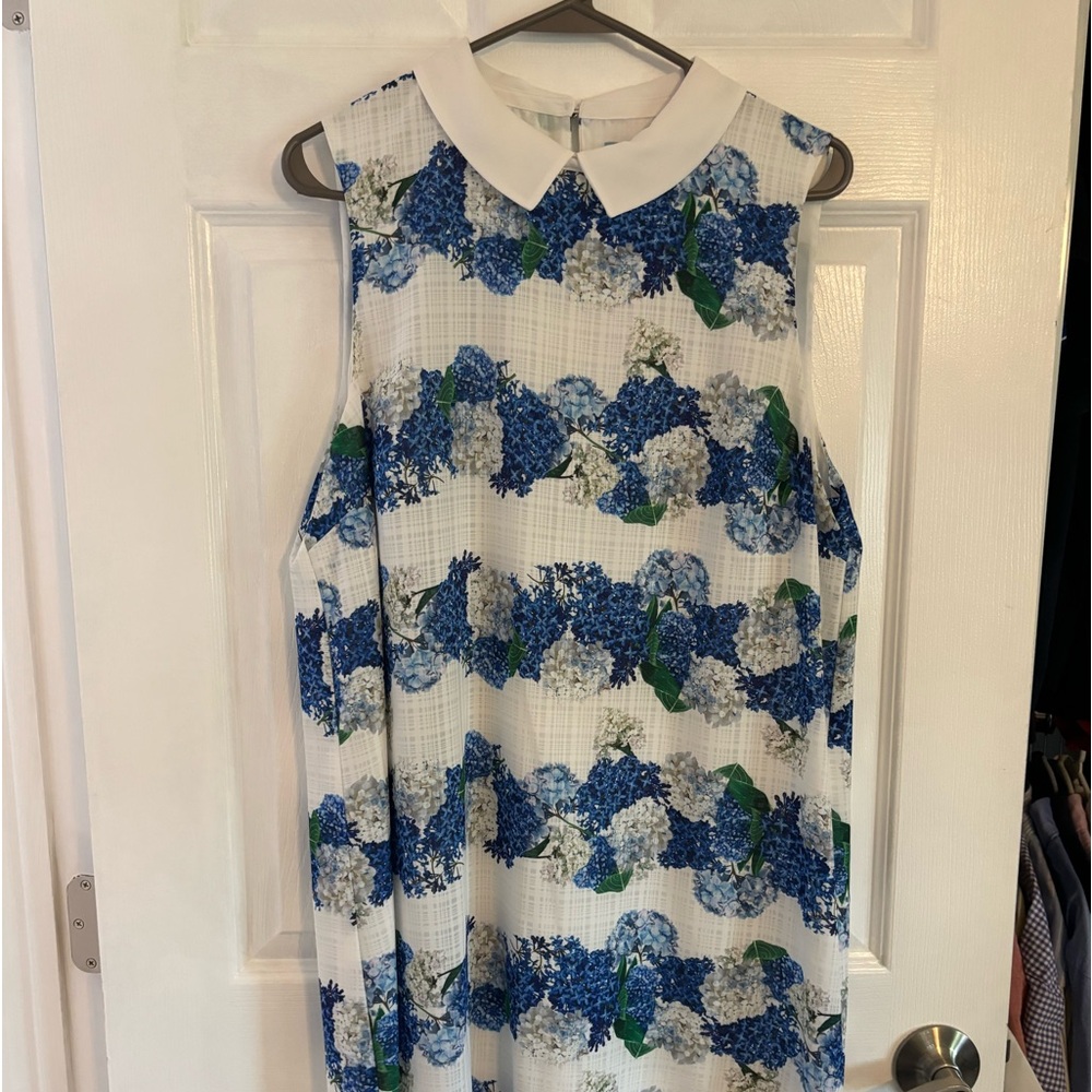 CECE WHITE COLLARED DRESS